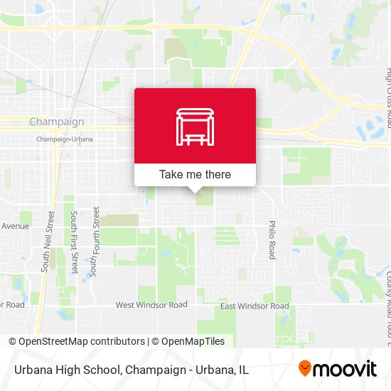 Urbana High School map