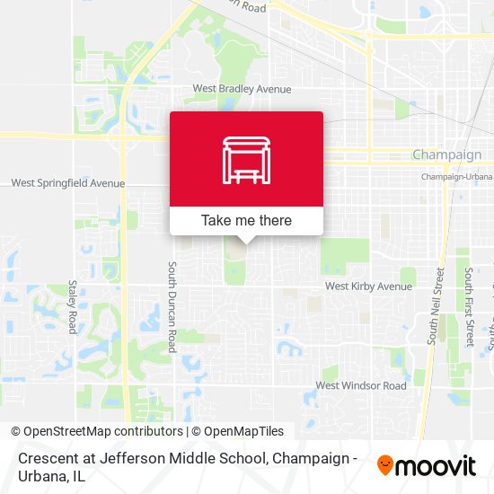 Crescent at Jefferson Middle School map