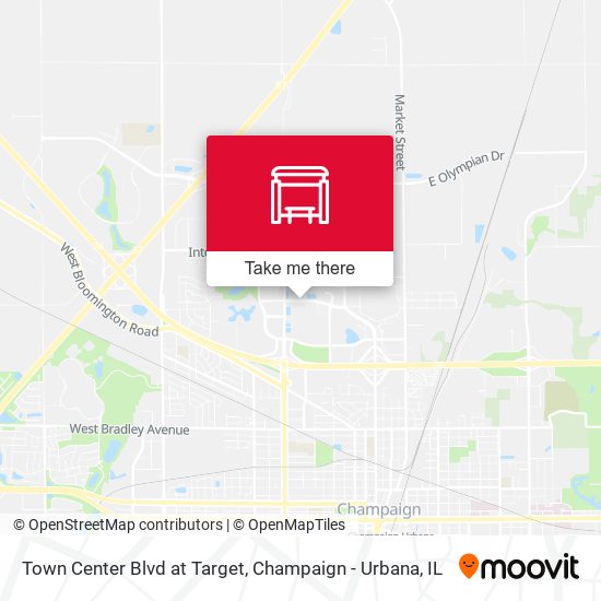 Town Center Blvd at Target map