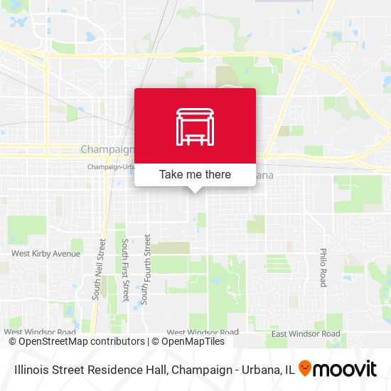 Illinois Street Residence Hall map