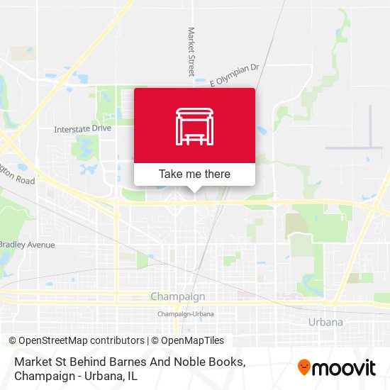 Market St Behind Barnes And Noble Books map