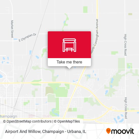 Airport And Willow map