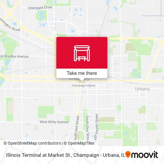 Illinois Terminal at Market St. map