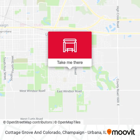 Cottage Grove And Colorado map