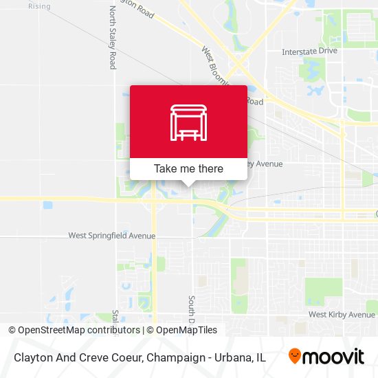 Clayton And Creve Coeur map