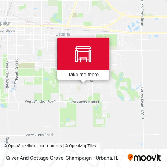 Silver And Cottage Grove map