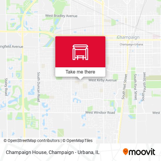 Mapa de Champaign House