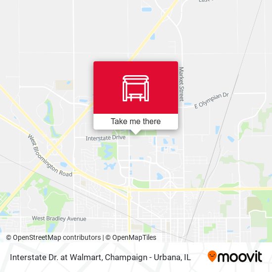 Interstate Dr. at Walmart map