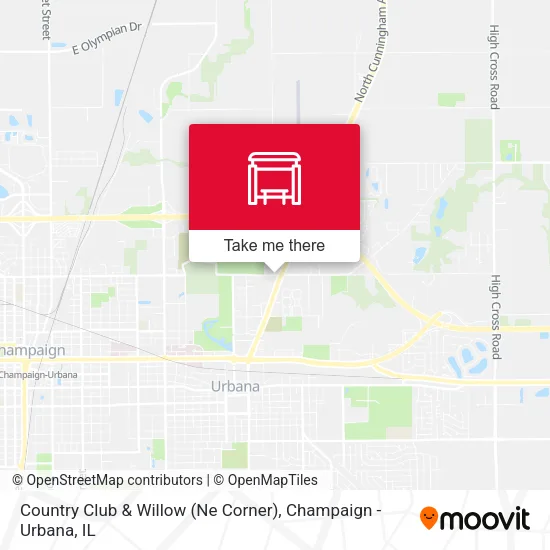 Mapa de Country Club & Willow (Ne Corner)