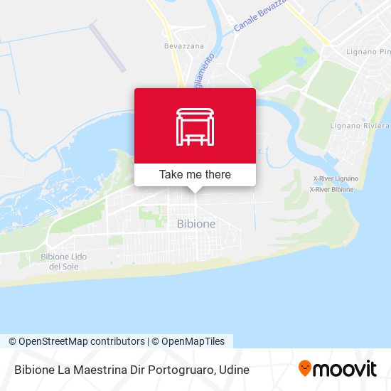 Bibione La Maestrina Dir Portogruaro map