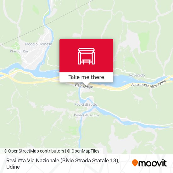 Resiutta Via Nazionale (Bivio Strada Statale 13) map