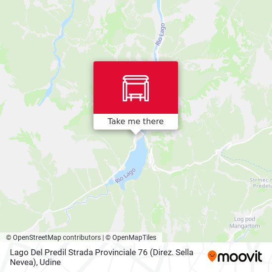 Lago Del Predil Strada Provinciale 76 (Direz. Sella Nevea) map