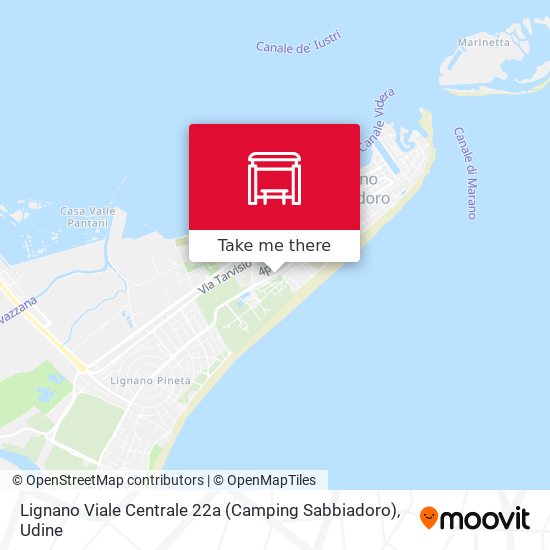 Lignano Viale Centrale 22a (Camping Sabbiadoro) map