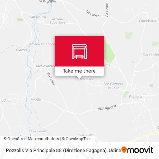 Pozzalis Via Principale 88 (Direzione Fagagna) map