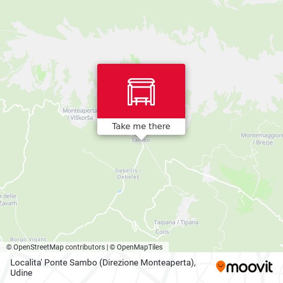 Localita' Ponte Sambo (Direzione Monteaperta) map