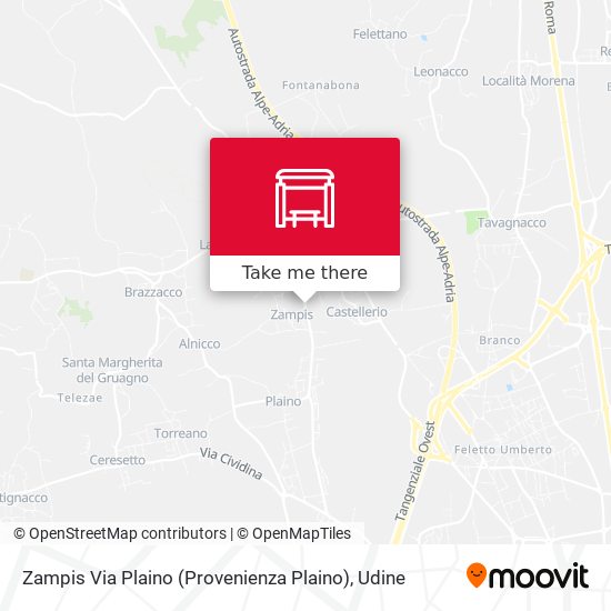 Zampis Via Plaino (Provenienza Plaino) map