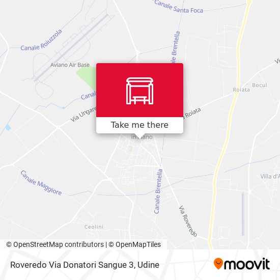 Roveredo Via Donatori Sangue 3 map