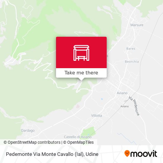 Pedemonte Via Monte Cavallo (Ial) map