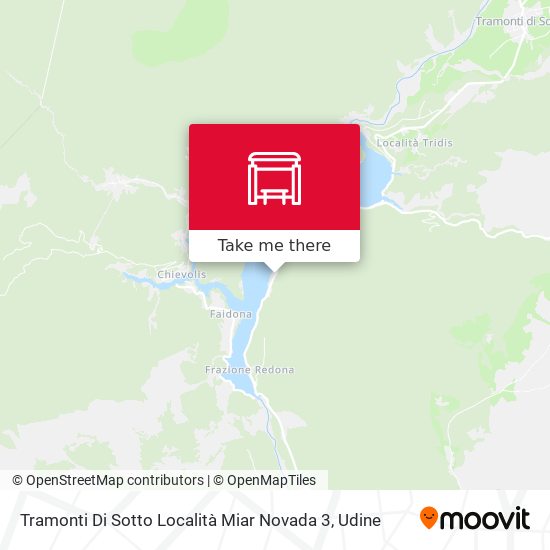 Tramonti Di Sotto Località Miar Novada 3 map