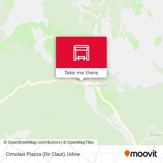 Cimolais Piazza (Dir Claut) map