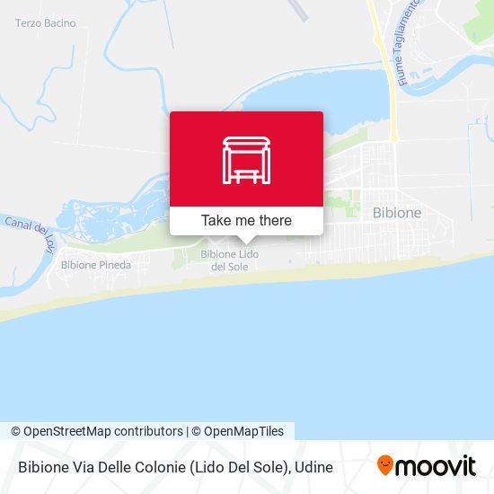 Bibione Via Delle Colonie (Lido Del Sole) map