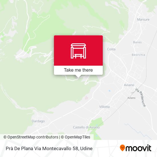 Prà De Plana Via Montecavallo 58 map