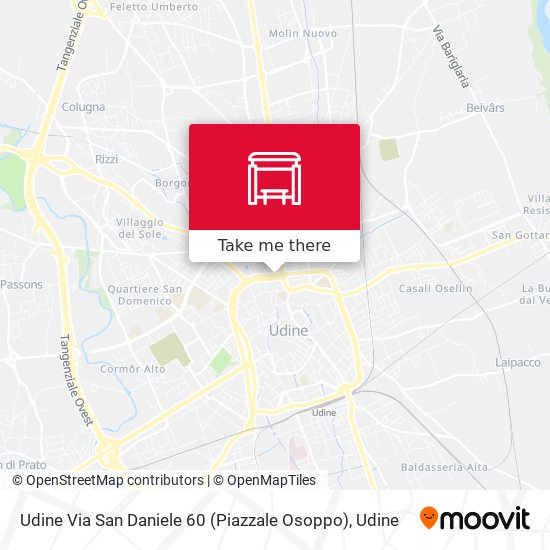 Udine Via San Daniele 60 (Piazzale Osoppo) map