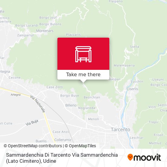 Sammardenchia Di Tarcento Via Sammardenchia (Lato Cimitero) map