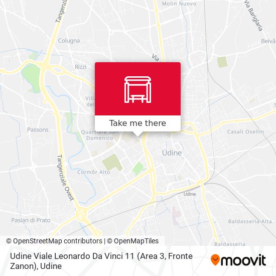 Udine Viale Leonardo Da Vinci 11 (Area 3, Fronte Zanon) map