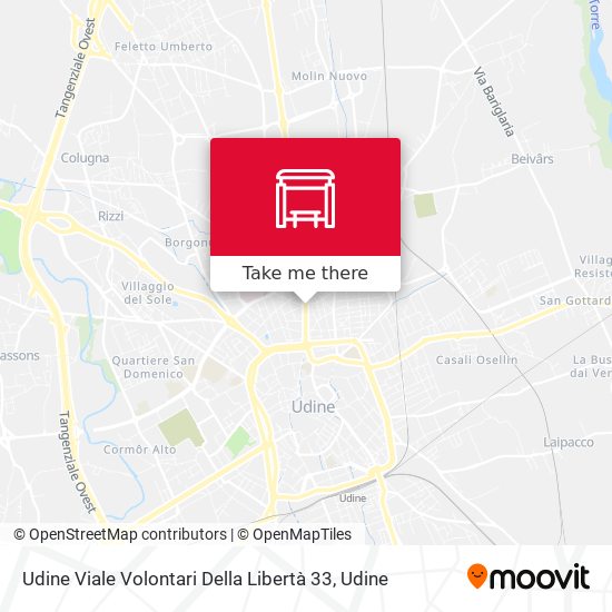 Udine Viale Volontari Della Libertà 33 map