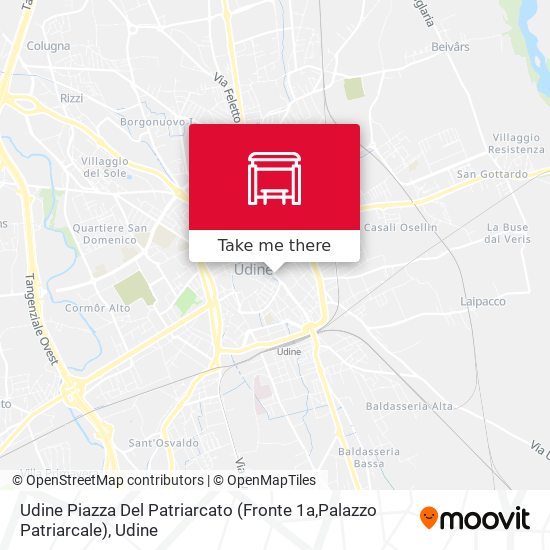 Udine Piazza Del Patriarcato (Fronte 1a,Palazzo Patriarcale) map