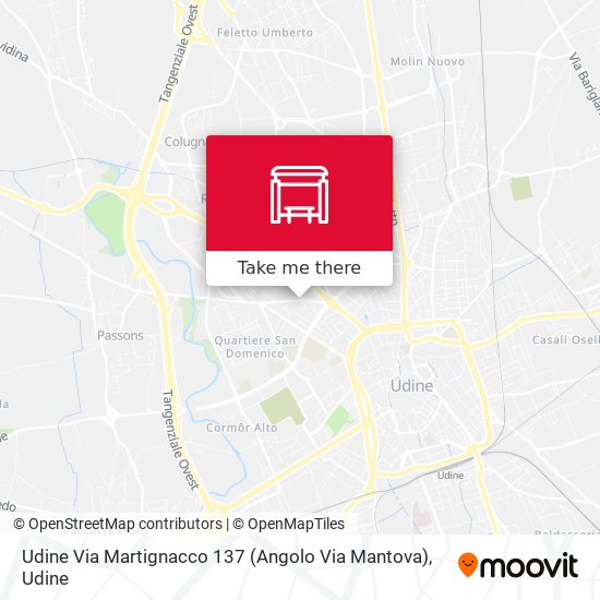 Udine Via Martignacco 137 (Angolo Via Mantova) map