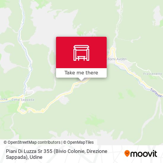 Piani Di Luzza Sr 355 (Bivio Colonie, Direzione Sappada) map