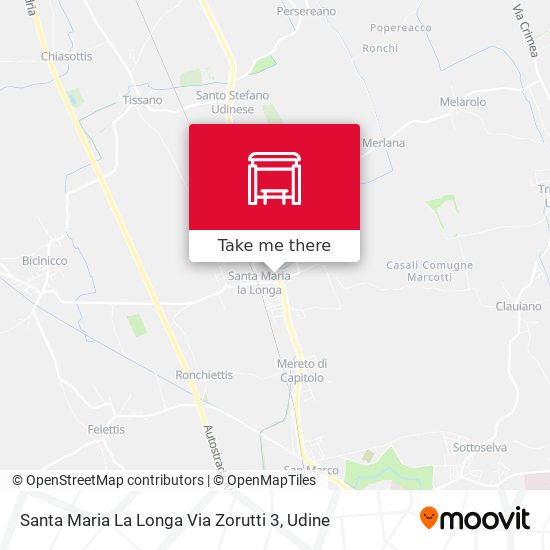 Santa Maria La Longa Via Zorutti 3 map