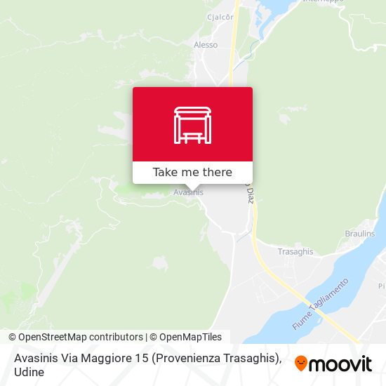 Avasinis Via Maggiore 15 (Provenienza Trasaghis) map