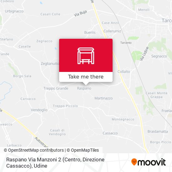 Raspano Via Manzoni 2 (Centro, Direzione Cassacco) map