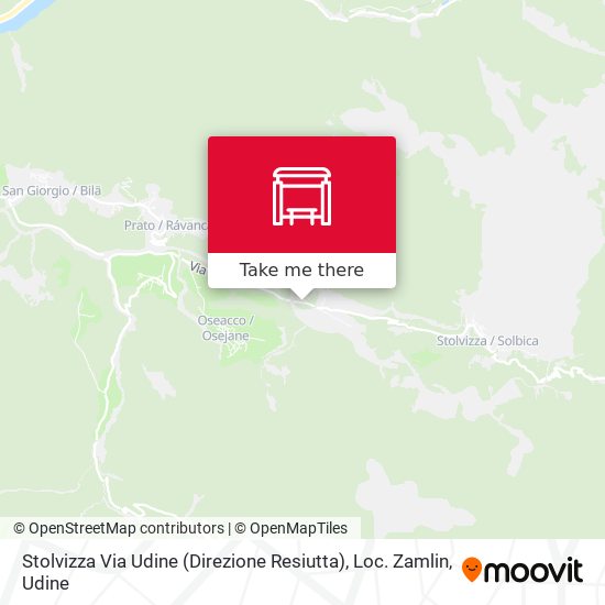 Stolvizza Via Udine (Direzione Resiutta), Loc. Zamlin map