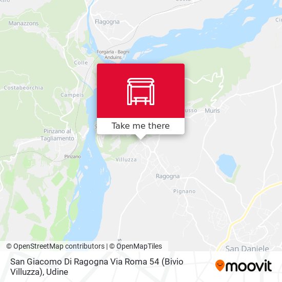 San Giacomo Di Ragogna Via Roma 54 (Bivio Villuzza) map