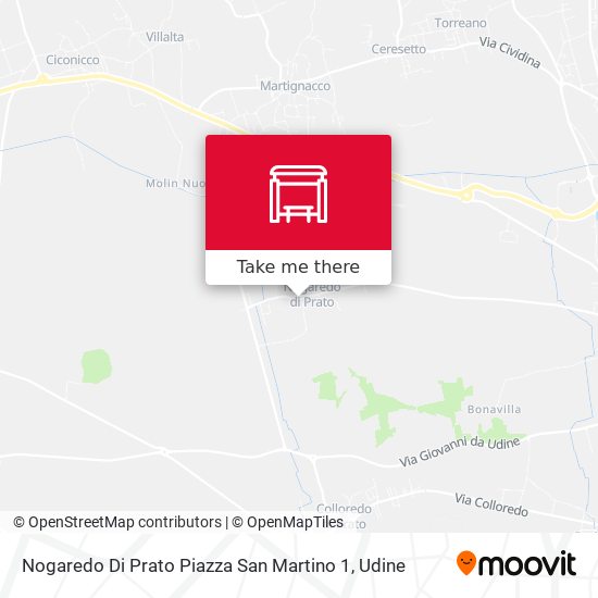 Nogaredo Di Prato Piazza San Martino 1 map