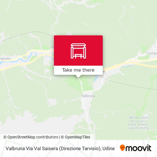 Valbruna Via Val Saisera (Direzione Tarvisio) map