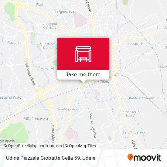 Udine Piazzale Giobatta Cella 59 map