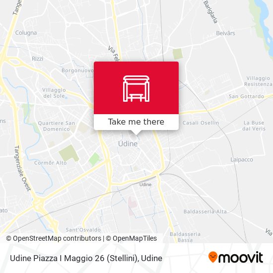 Udine Piazza I Maggio 26 (Stellini) map