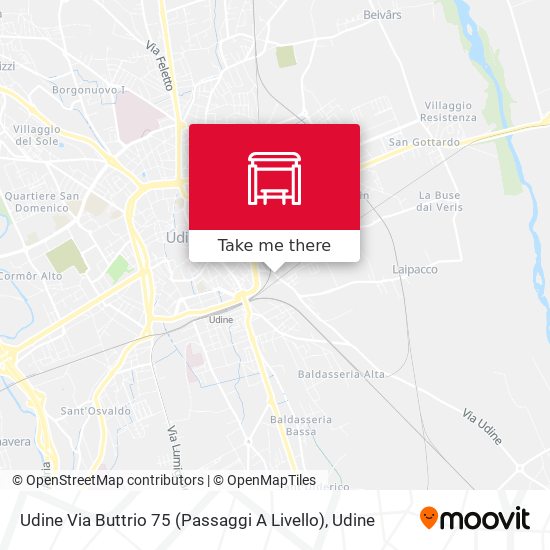 Udine Via Buttrio 75 (Passaggi A Livello) map