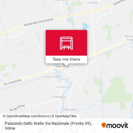 Palazzolo Dello Stella Via Nazionale (Fronte 39) map