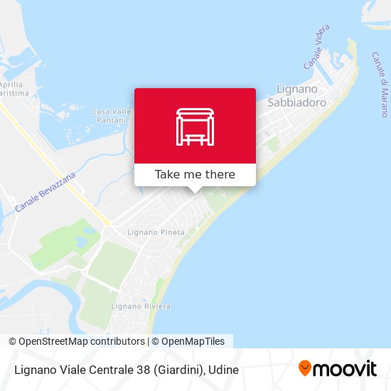 Lignano Viale Centrale 38 (Giardini) map