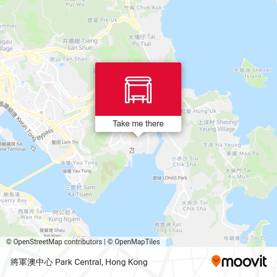 將軍澳中心 Park Central map
