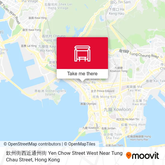 欽州街西近通州街 Yen Chow Street West Near Tung Chau Street地圖