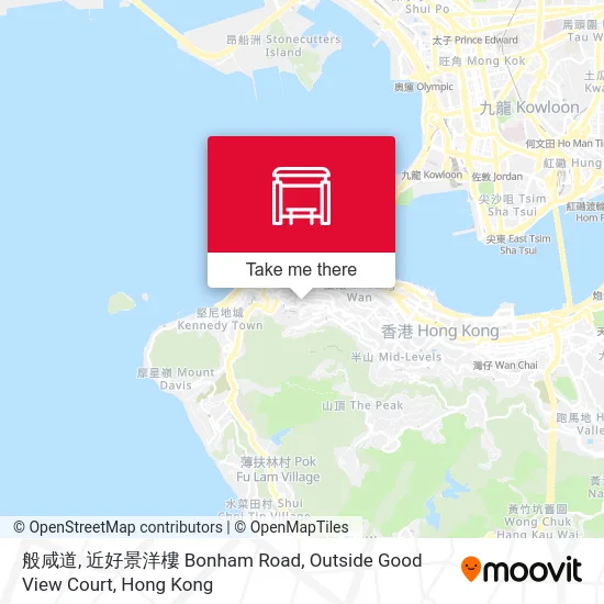 般咸道, 近好景洋樓 Bonham Road, Outside Good View Court map