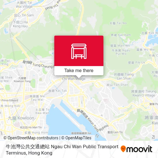 牛池灣公共交通總站 Ngau Chi Wan Public Transport Terminus map