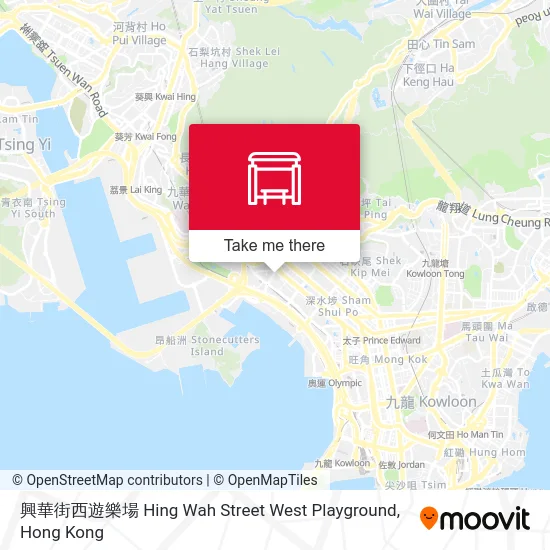 興華街西遊樂場 Hing Wah Street West Playground map